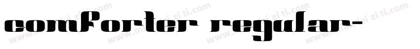 comforter regular字体转换